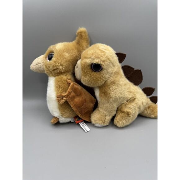 Adventure Planet Brown Dinosaur T-Rex & Pterodactyl Stuffed Animal Plush - Picture 7 of 7